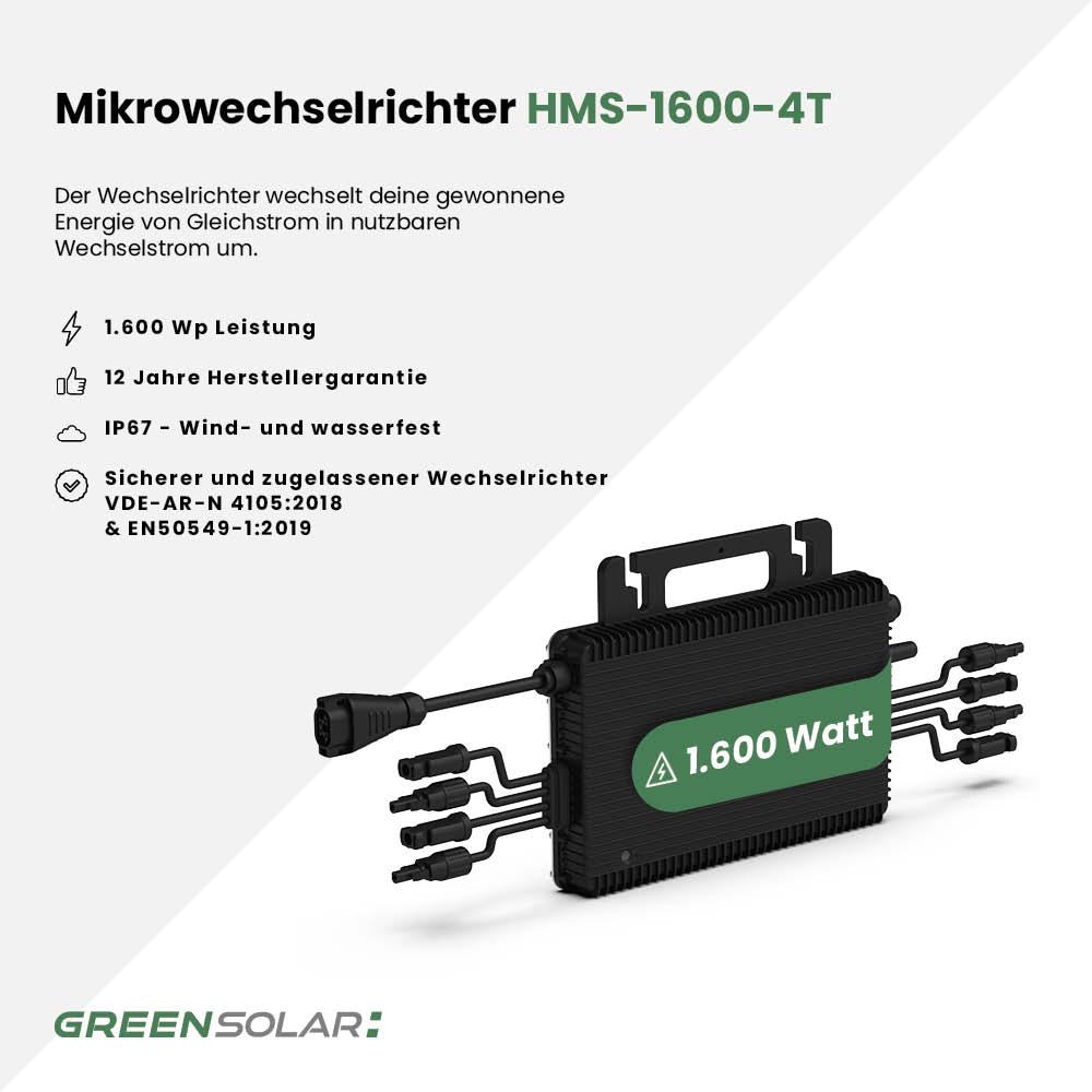 Hoymiles Mikrowechselrichter 1600W (HMS-1600-4T) – Bild 2