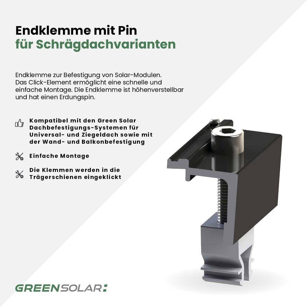 Endklemme mit Pin für Schrägdachvarianten – Bild 2