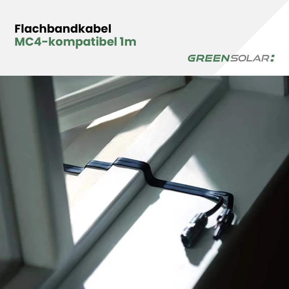 Flachbandkabel MC4-kompatibel 1m – Bild 3