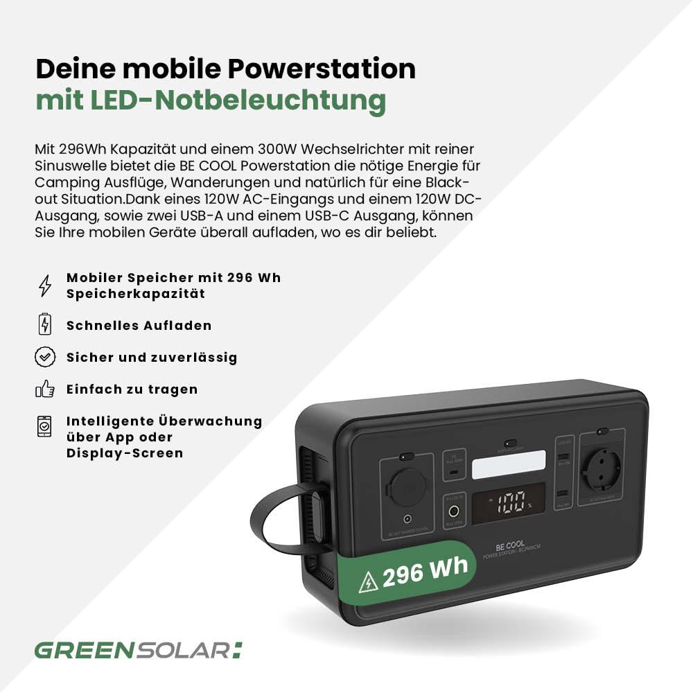 Mobile Powerstation 296Wh mit LED-Notbeleuchtung – Bild 2