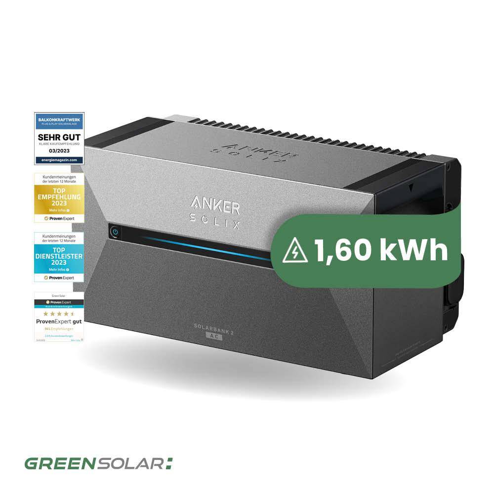 Balkonkraftwerkspeicher Anker Solix Solarbank 2 E1600 AC