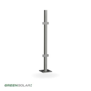 Mittelsteher aus Edelstahl inkl. Montagematerial für Solarzaun „premium line“ (Quermontage)