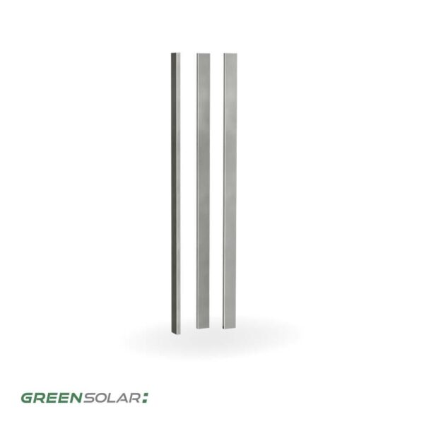 Mittlere Abdeckschiene aus Edelstahl inkl. Montagematerial für Solarzaun „premium line“ (Quermontage)