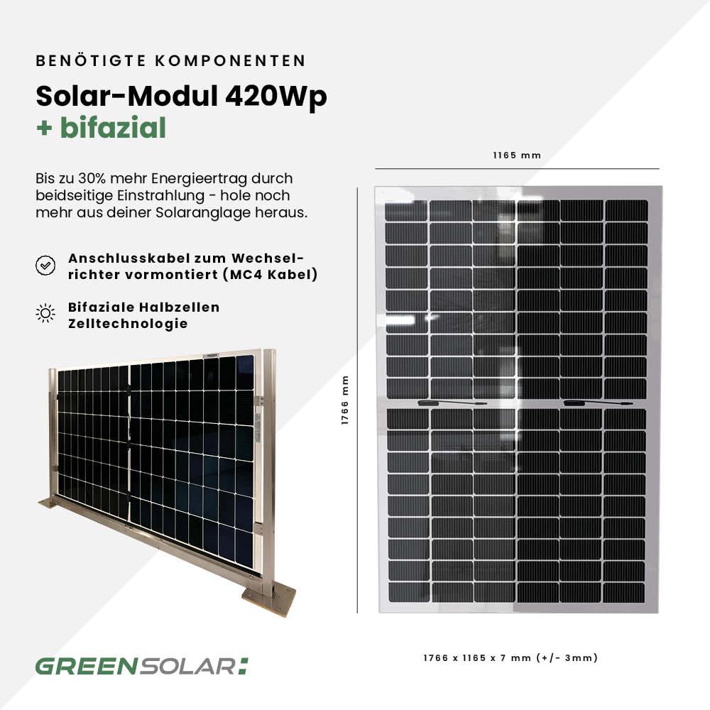 Solarzaun ”premium line” (Quermontage) – Bild 7