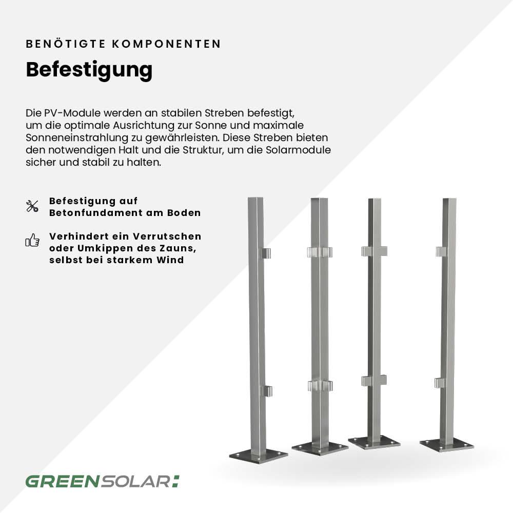 Solarzaun ”premium line” (Quermontage) – Bild 9