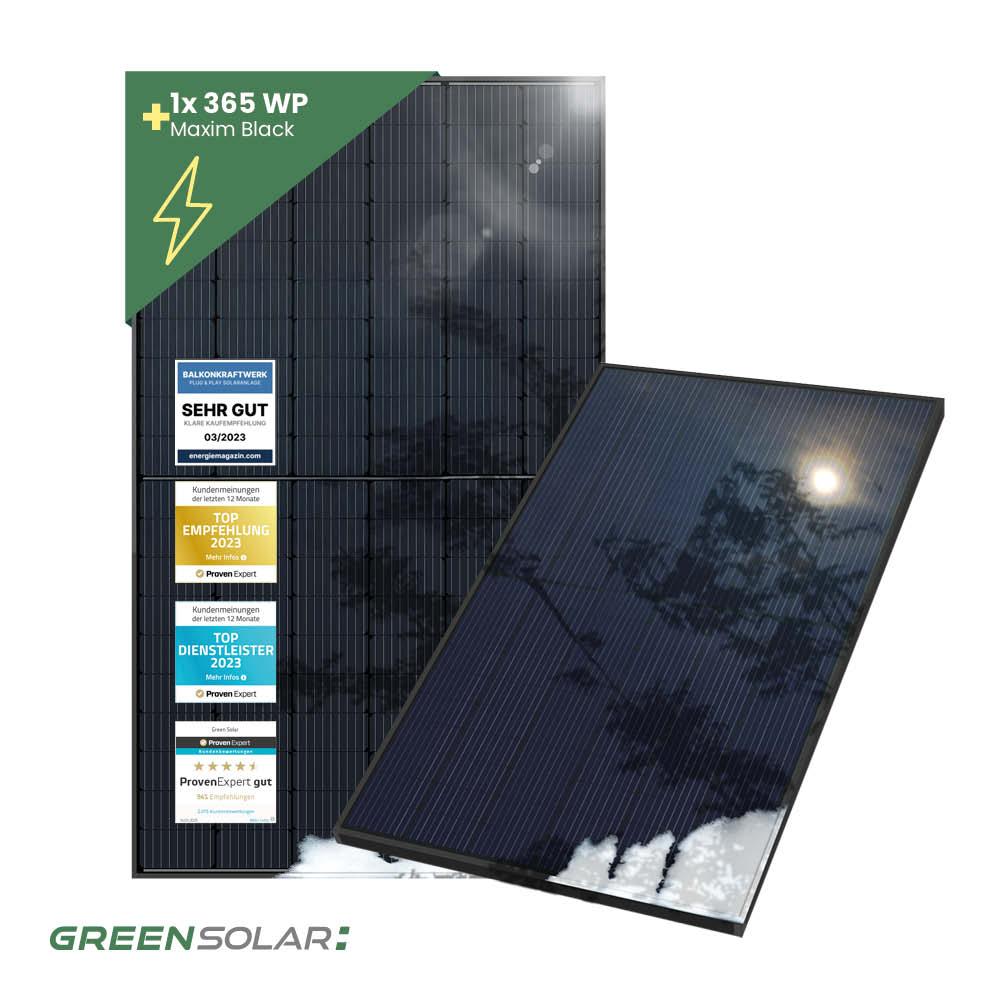 Solar-Modul 365Wp HC Maxim black