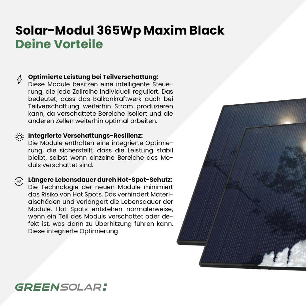 Solar-Modul 365Wp HC Maxim black – Bild 4