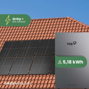 Solaranlage Ziegeldach 4kWp mit Speicher 12,44kWh