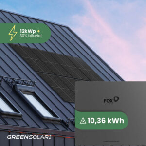 Solaranlage Universaldach 12kWp mit Speicher 12,44kWh