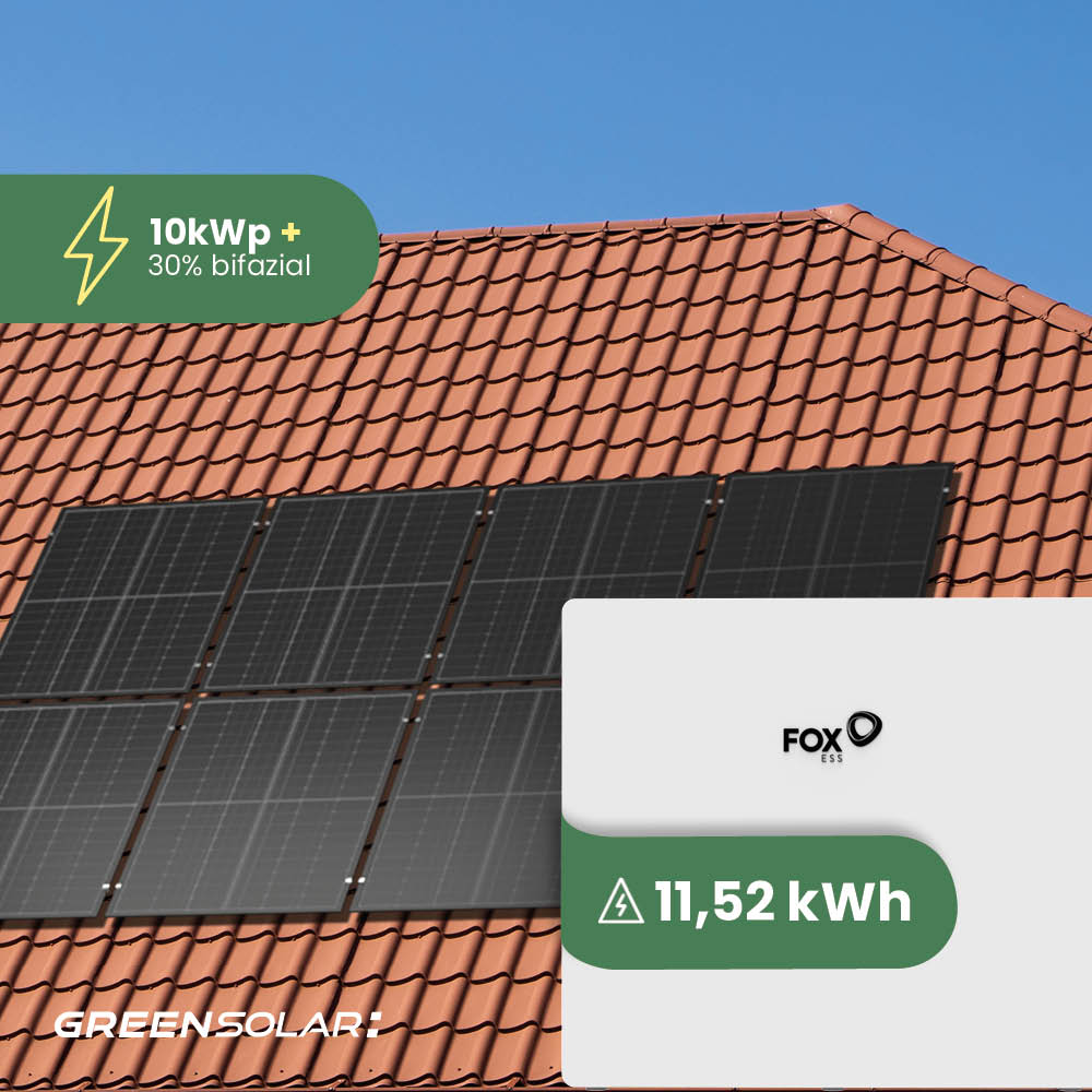 Solaranlage Ziegeldach 10kWp mit Speicher 11,52 kWh