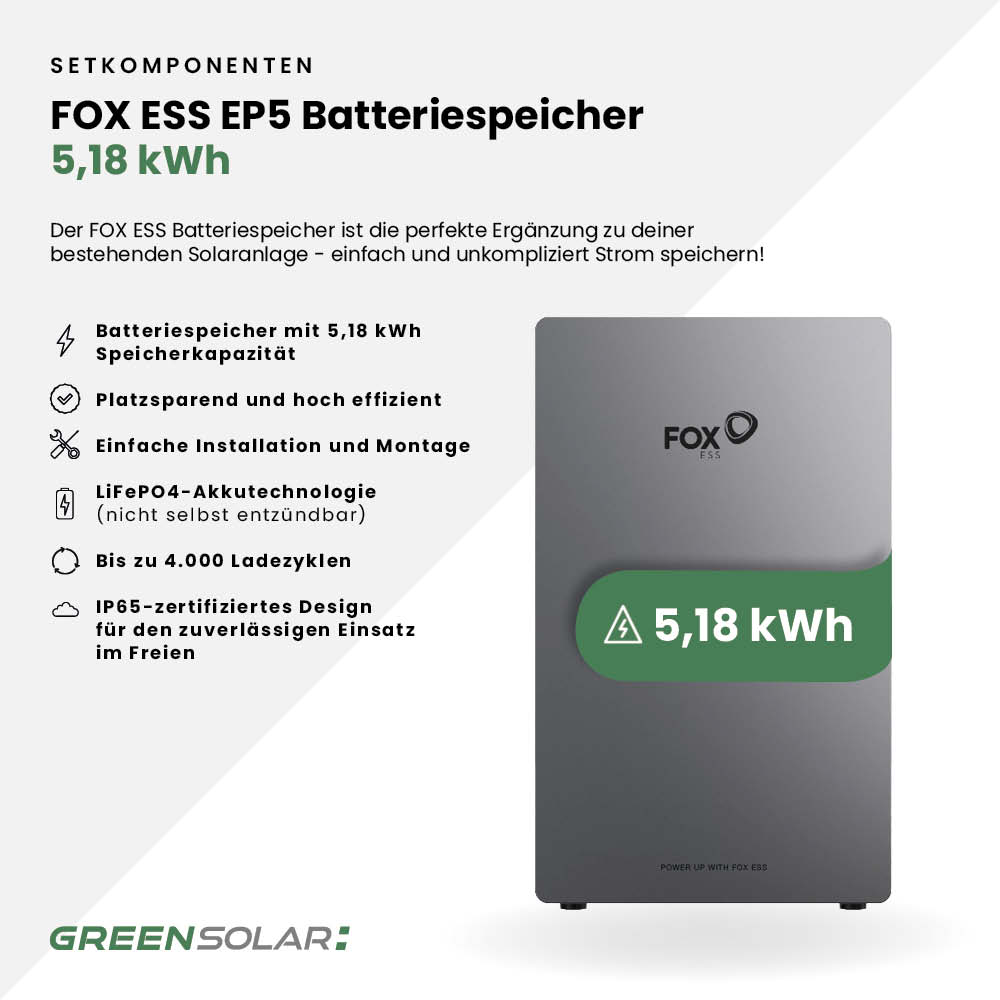Solaranlage 8kWp mit Speicher 5,18kWh ohne Halterung – Bild 6