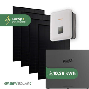 Solaranlage 14kWp mit Speicher 12,44kWh ohne Halterung