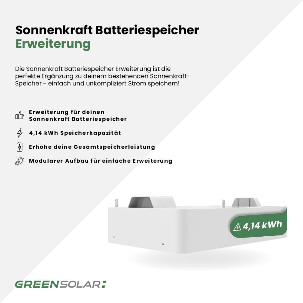 Sonnenkraft Batteriespeicher Erweiterung 4,14kWh – Bild 2