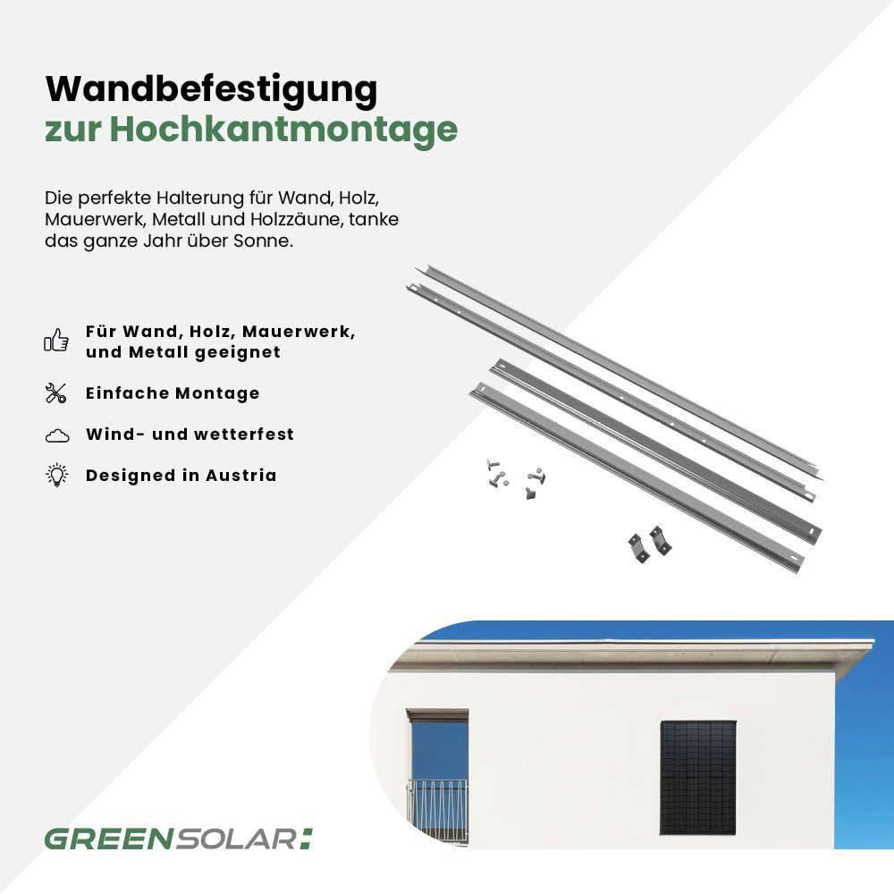 Wandbefestigung für 3 Module zur Hochkantmontage – Bild 2