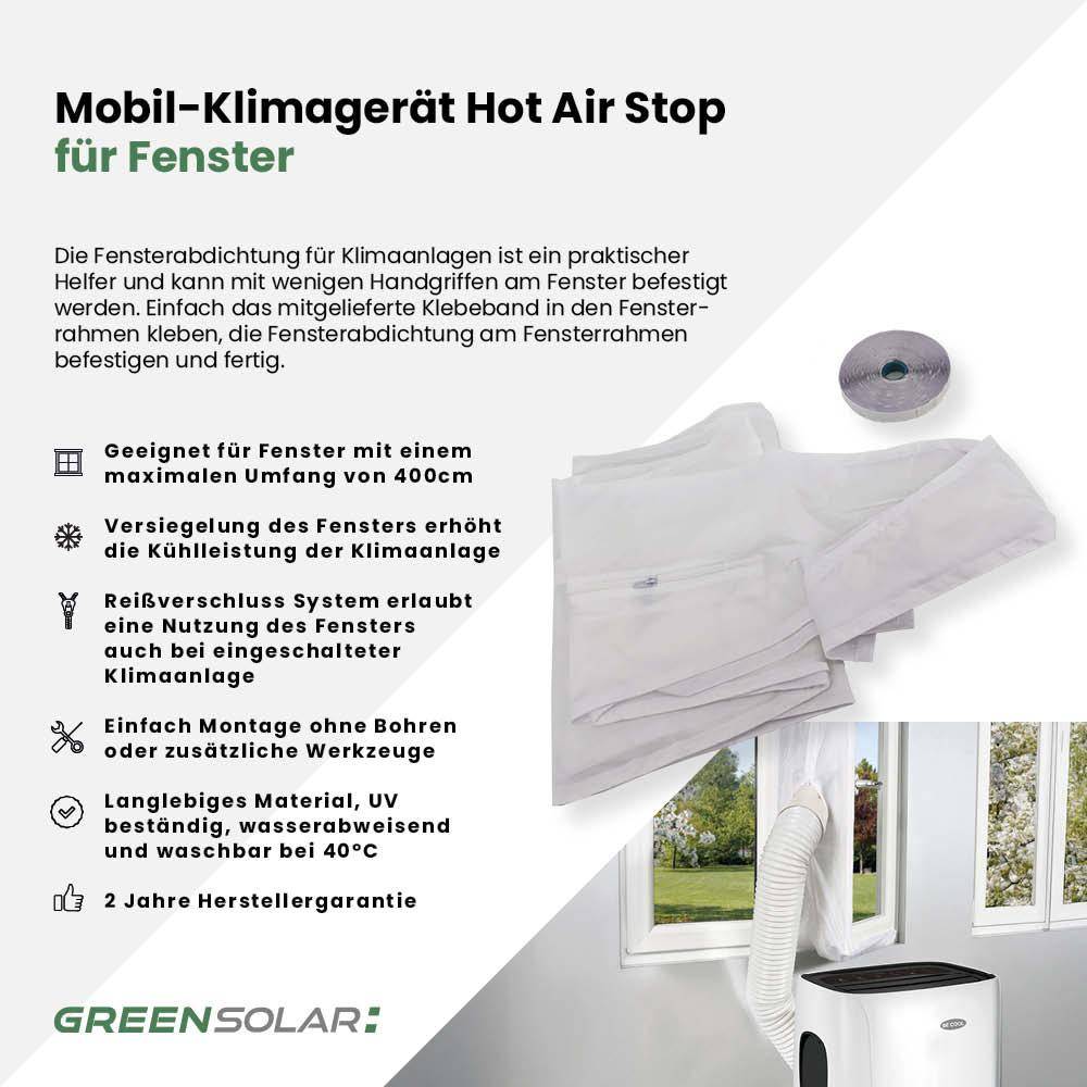 Mobil-Klimagerät Hot Air Stop für Fenster – Bild 2
