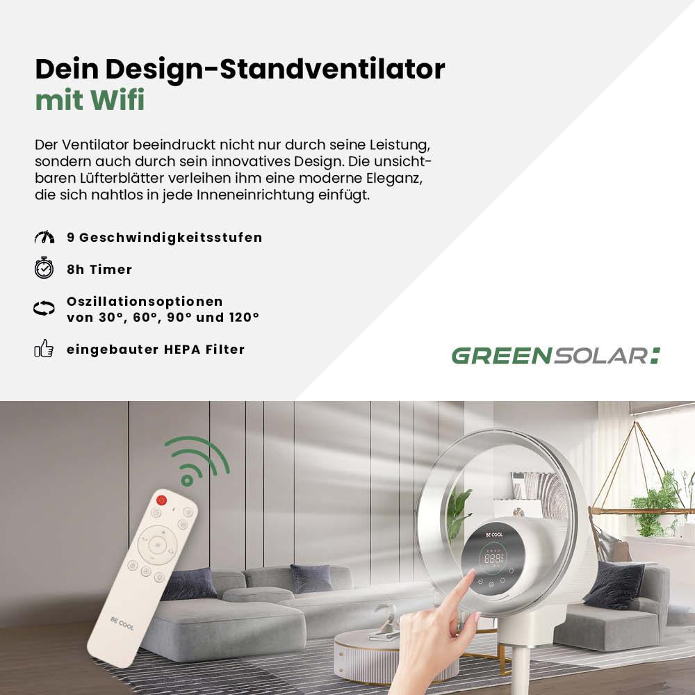 Design-Standventilator mit Wifi – Bild 2