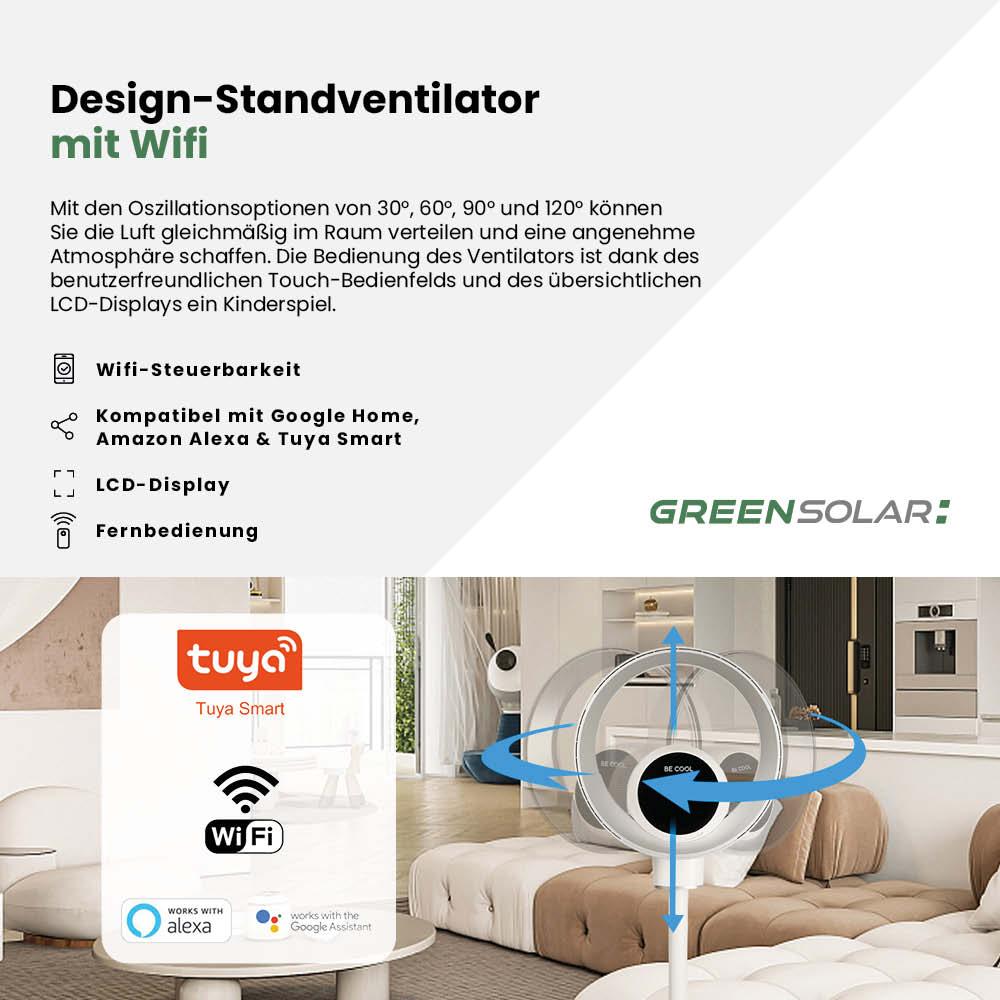 Design-Standventilator mit Wifi – Bild 3