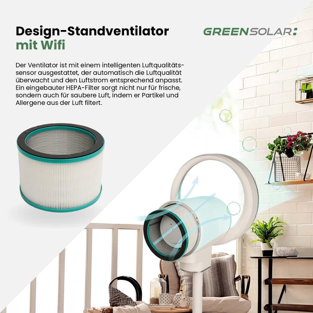 Design-Standventilator mit Wifi – Bild 4