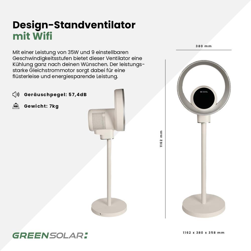 Design-Standventilator mit Wifi – Bild 5