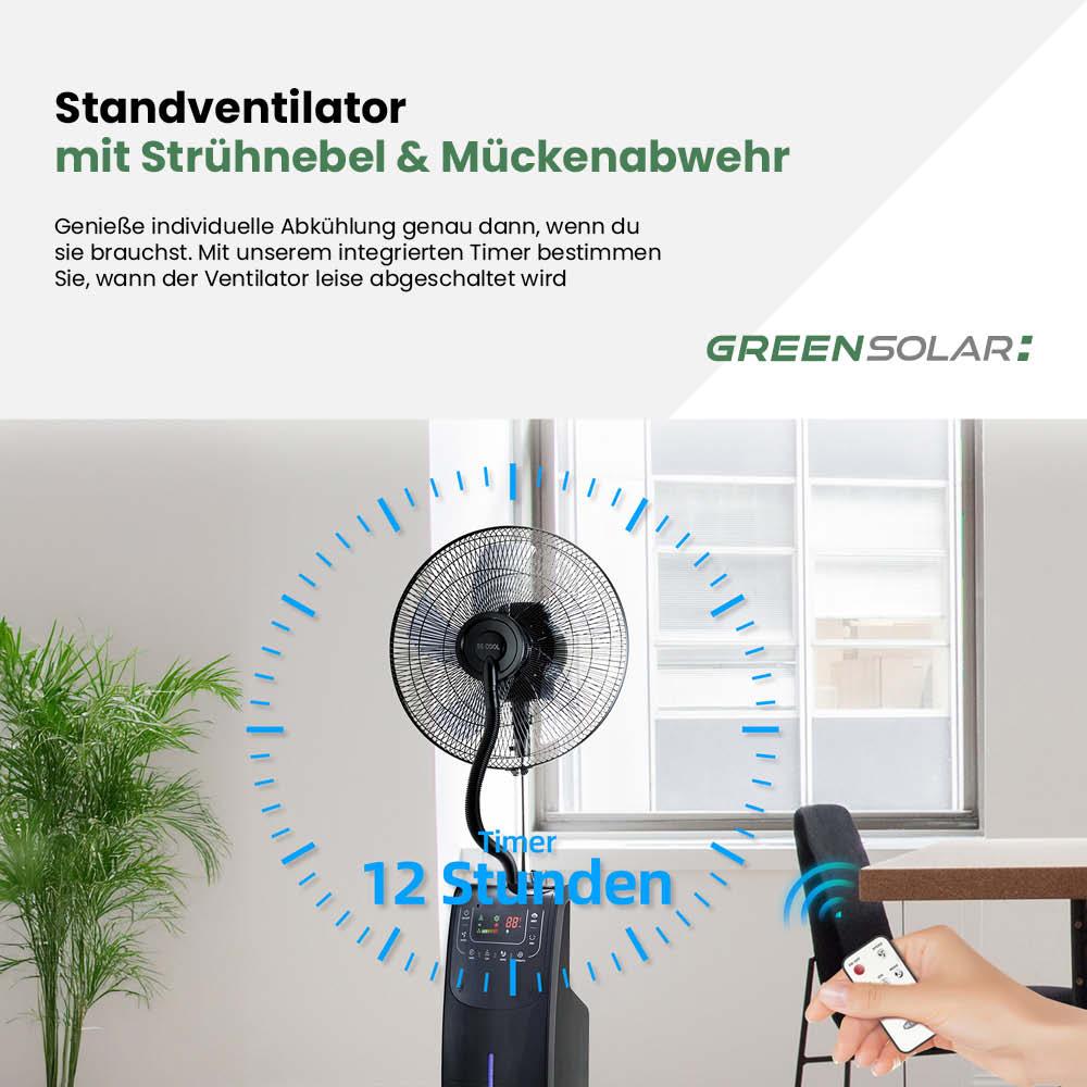 Standventilator mit Sprühnebel und Mückenabwehr – Bild 4