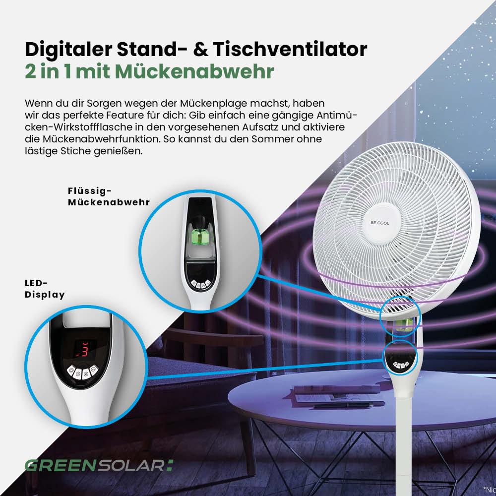 Stand- und Tischventilator 40cm mit Mückenabwehr – Bild 4