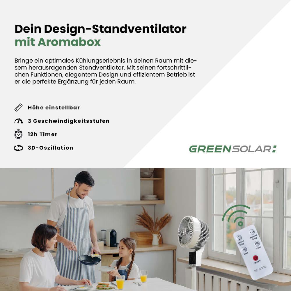 Design-Standventilator mit Aromabox – Bild 2
