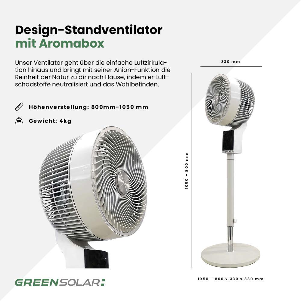 Design-Standventilator mit Aromabox – Bild 4