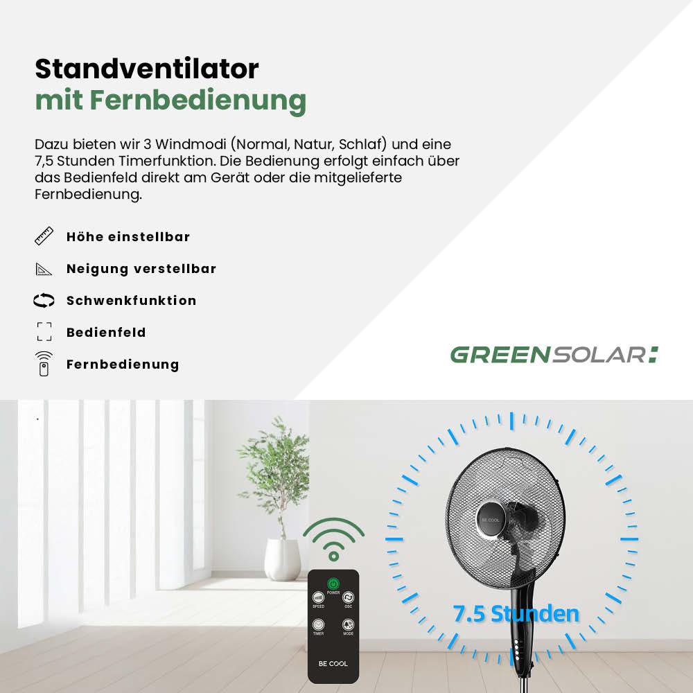 Standventilator mit Fernbedienung – Bild 3
