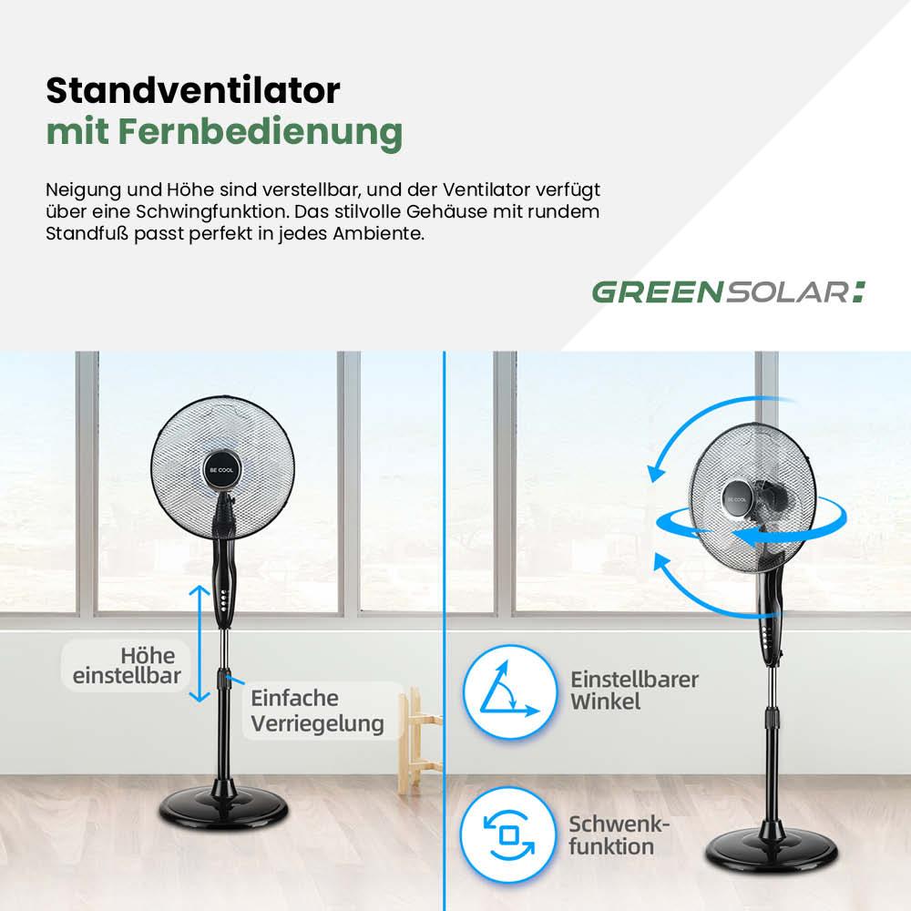 Standventilator mit Fernbedienung – Bild 4