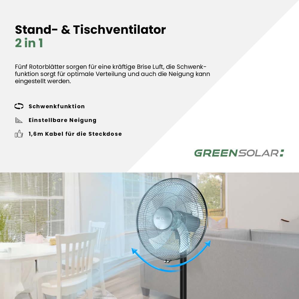 Stand- und Tischventilator 2in1 – Bild 3