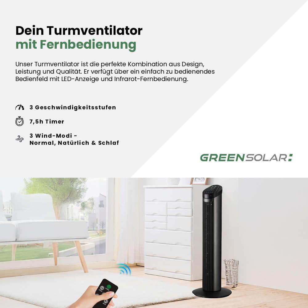 Turmventilator mit Fernbedienung – Bild 2