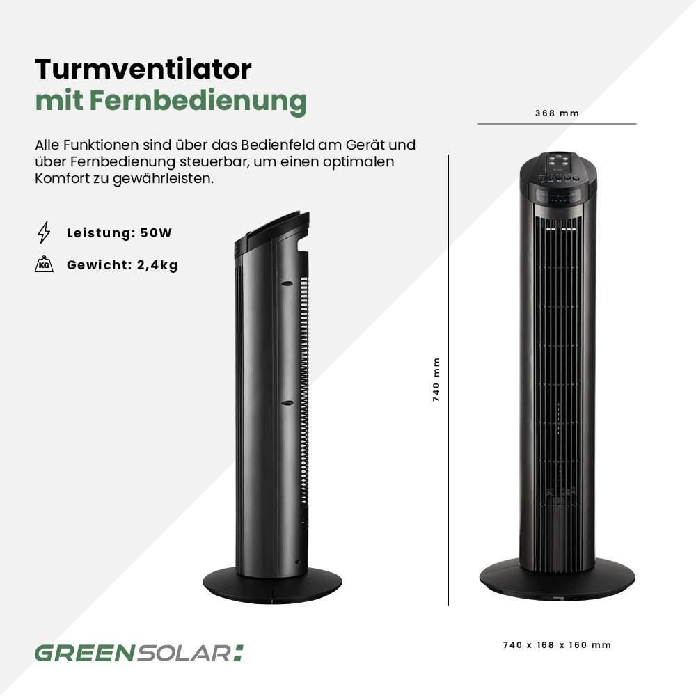 Turmventilator mit Fernbedienung – Bild 4