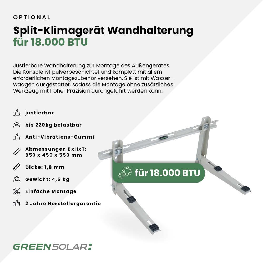 Split-Klimagerät 18.000 BTU mit Wifi (Räume bis 64m²) – Bild 7