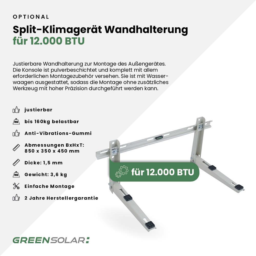 Split-Klimagerät 12.000 BTU mit Wifi (Räume bis 42m²) – Bild 7