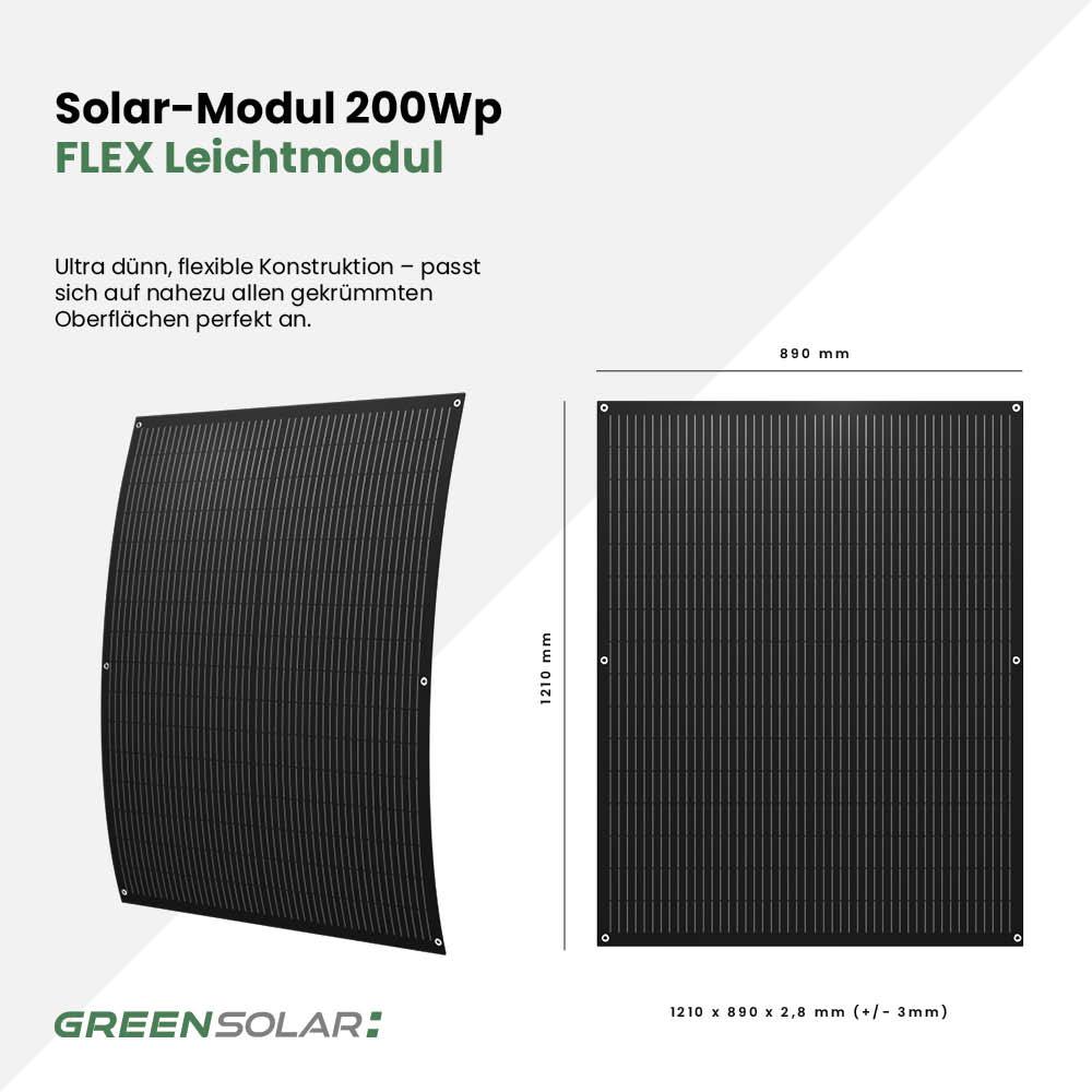 Solar-Modul 2 x 200Wp FLEX – Bild 3