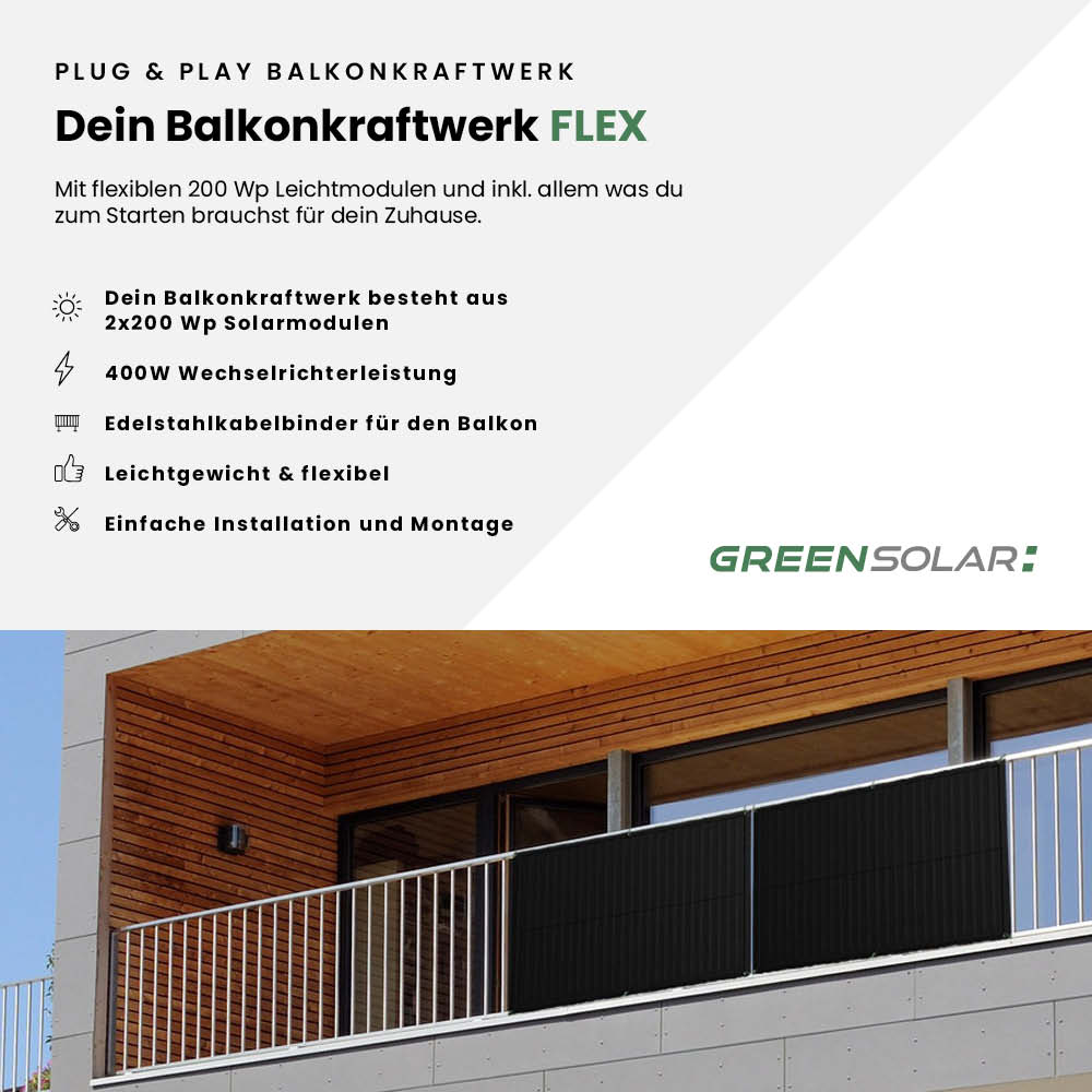 Balkonkraftwerk FLEX 400/400 – Bild 2