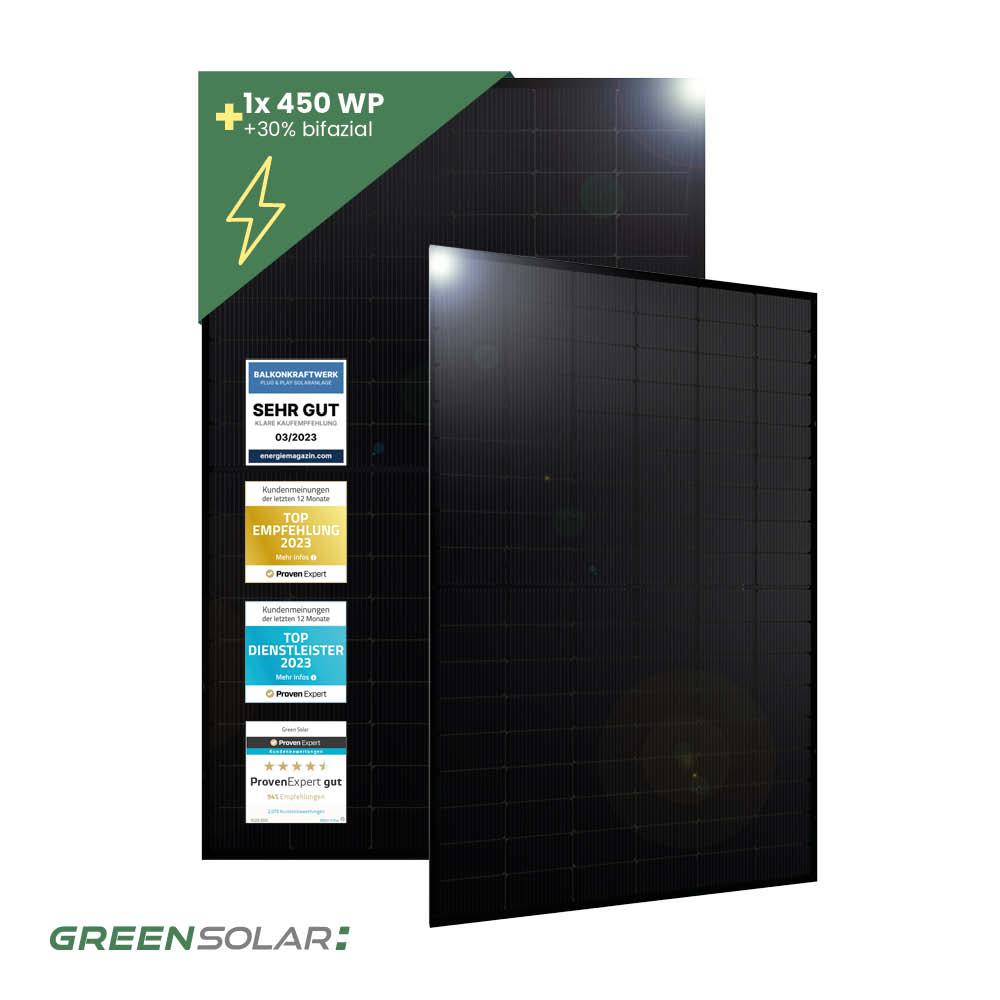 Solarmodul 450Wp black bifazial