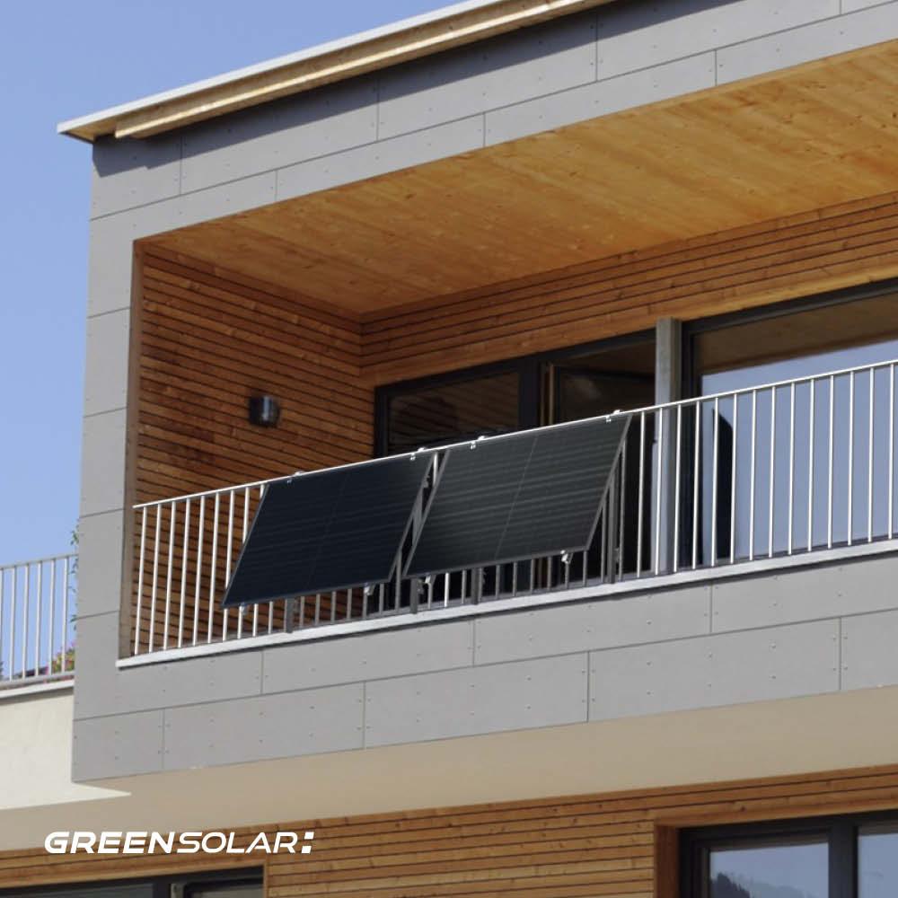 Balkonkraftwerk Balkon 900/800 black bifazial