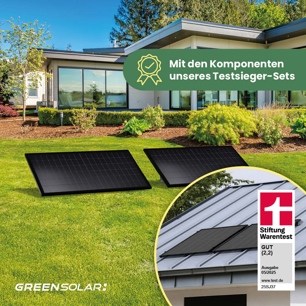 Balkonkraftwerk Boden 900/800 black bifazial