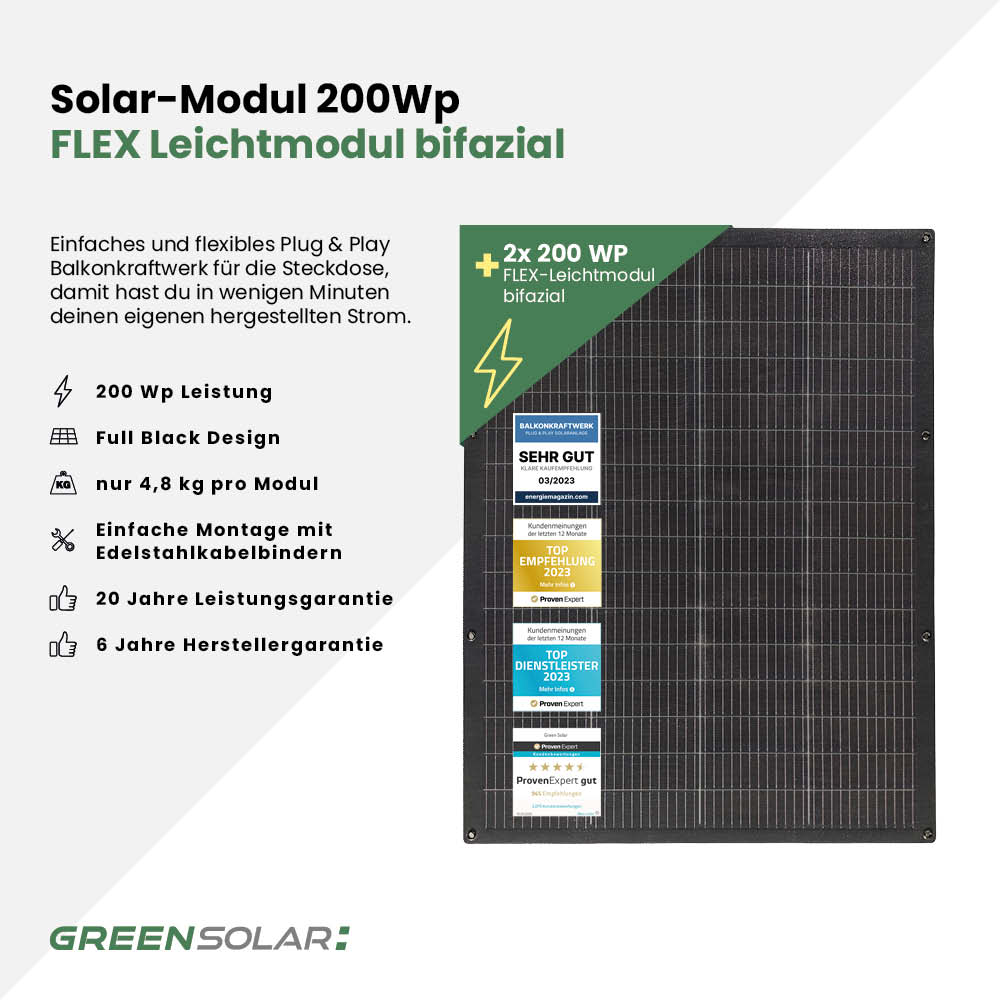 Solar-Modul 4 x 200Wp FLEX – Bild 3
