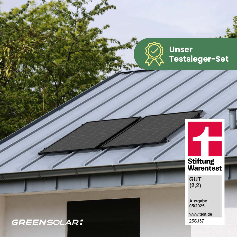 Balkonkraftwerk Universaldach 900/800 black bifazial