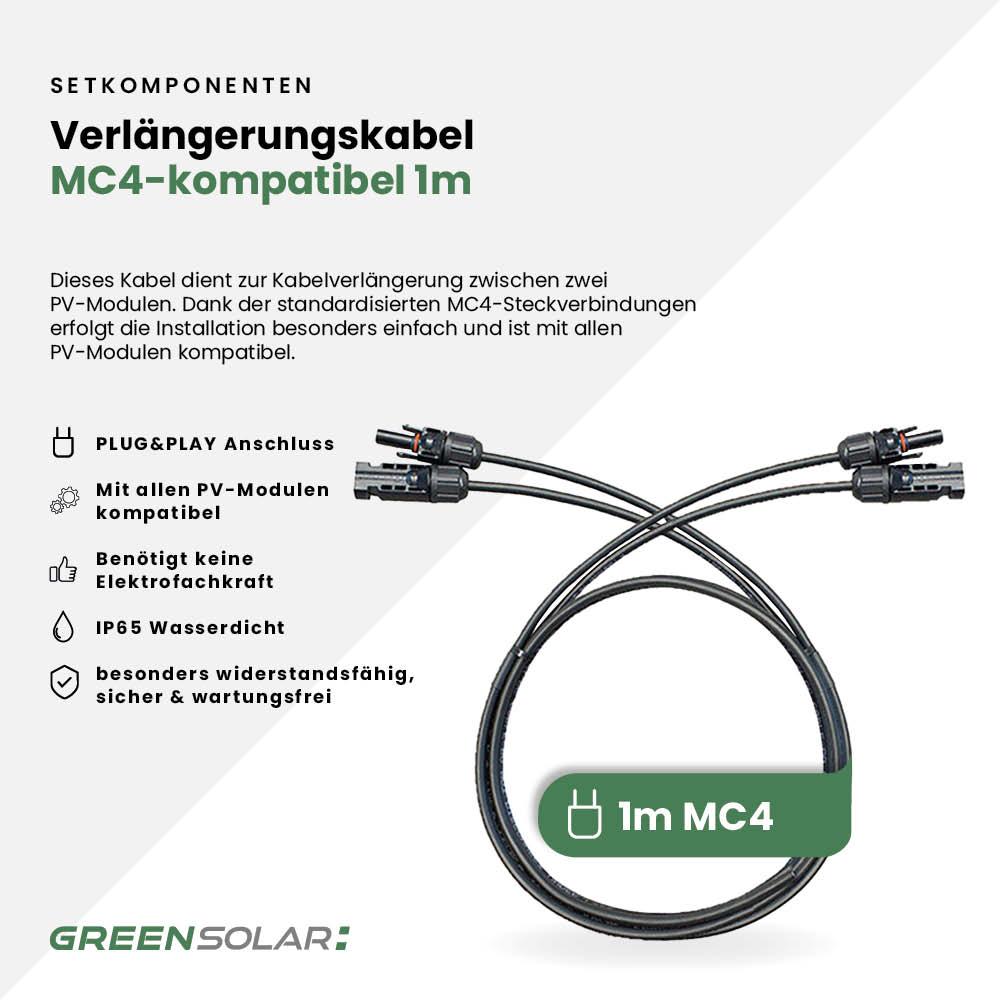 Balkonkraftwerk Universaldach 900/800 black bifazial – Bild 8