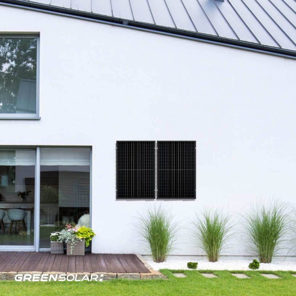 Balkonkraftwerk Wand 900/800 black bifazial