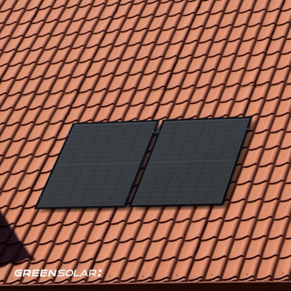 Balkonkraftwerk Ziegelddach 900/800 black bifazial