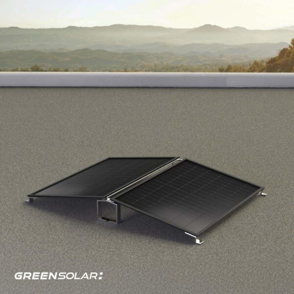 Balkonkraftwerk Flachdach 900/800 black bifazial