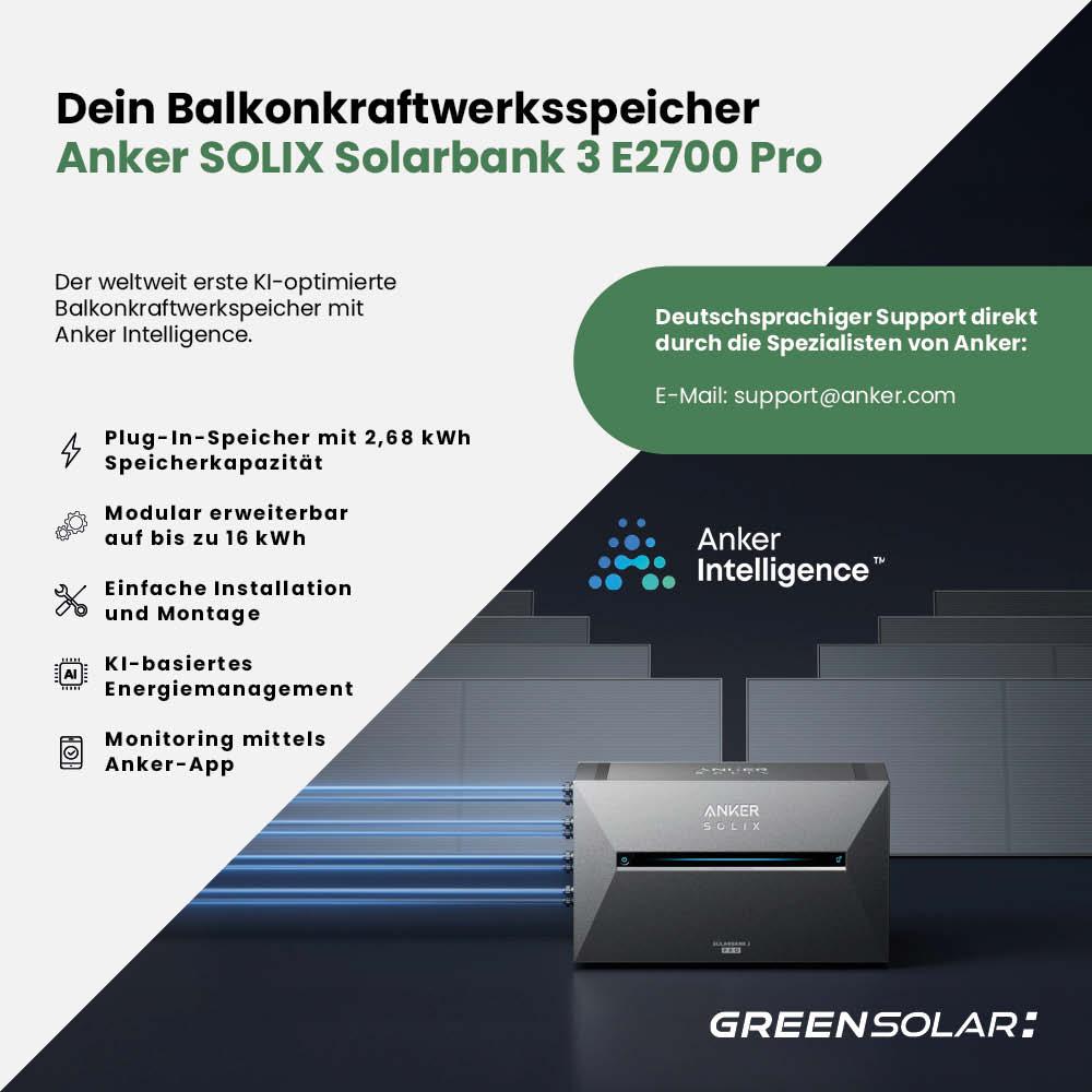 Balkonkraftwerkspeicher Anker SOLIX Solarbank 3 E2700 Pro – Bild 3