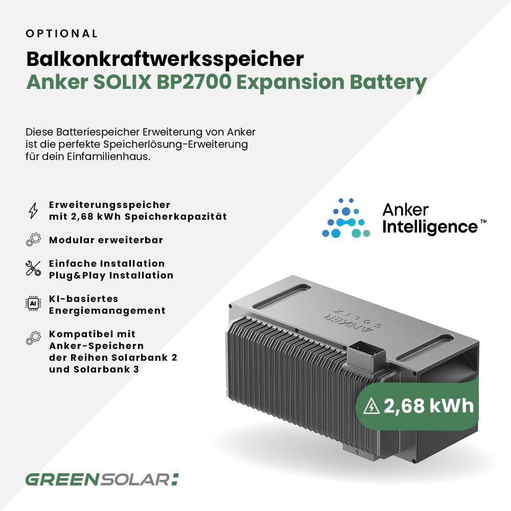 Balkonkraftwerkspeicher Anker SOLIX Solarbank 3 E2700 Pro – Bild 8