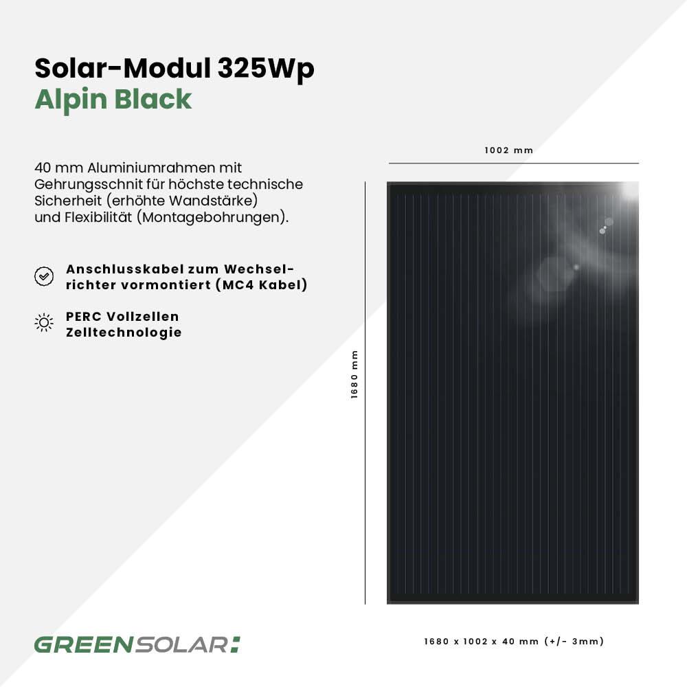 Sonnenkraftwerk 300 Black, steckerfertig – Bild 4