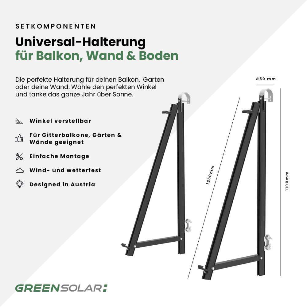 Balkonkraftwerk Boden M - Komplett-Set (900W) – Bild 7