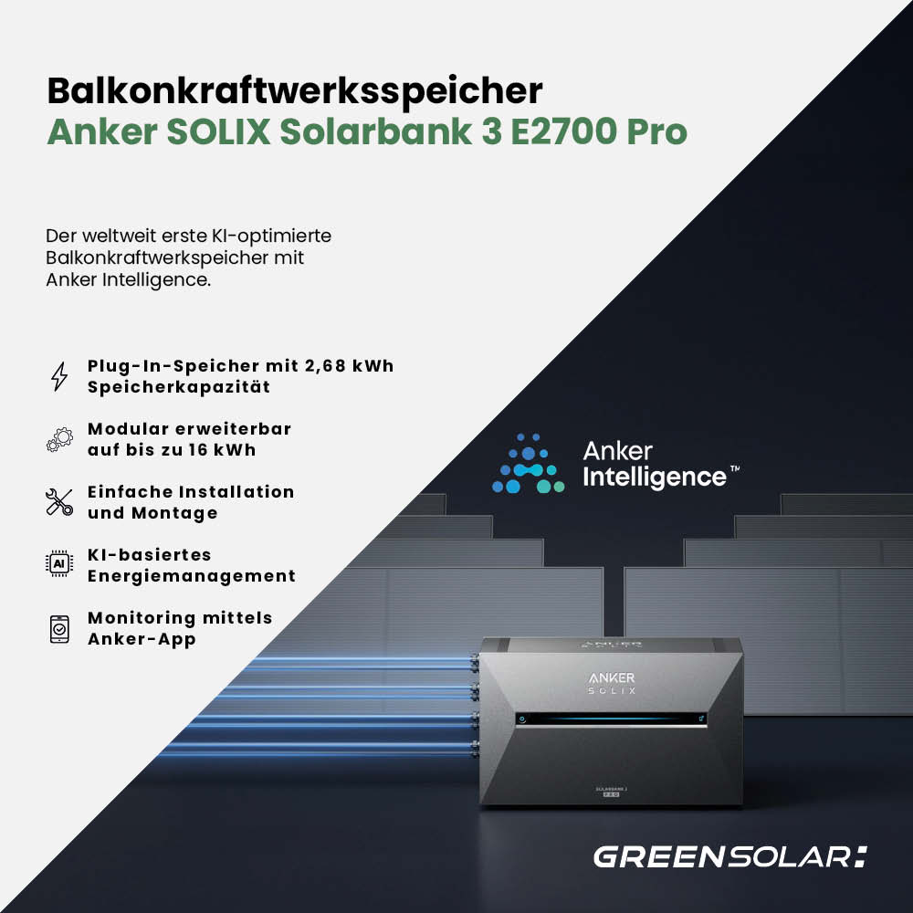 Balkonkraftwerk Basis M – Starter mit Anker Solix Solarbank 3 E2700 Pro – Bild 6